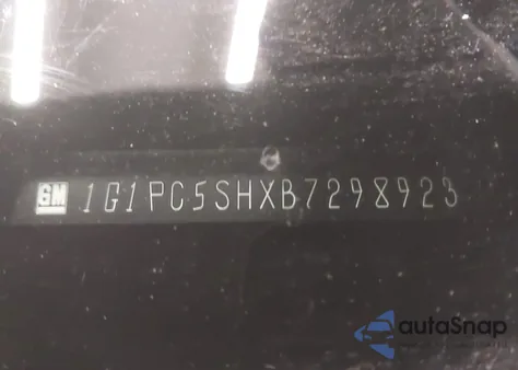 2011 Chevrolet Cruze Ls z USA, uszkodzony, nr VIN 1G1PC5SHXB7298923